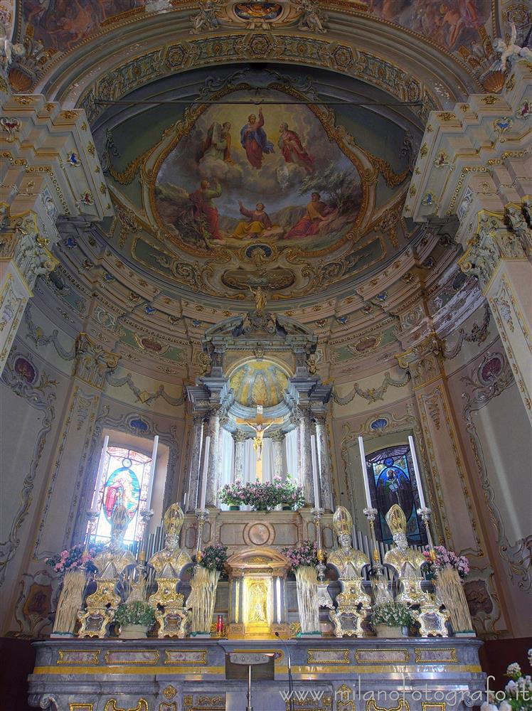Fagnano Olona (Varese) - Altare maggiore e coro della Chiesa di San Gaudenzio